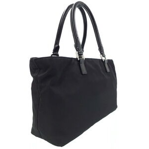 Prada handbag Logo Shoulder black Tessuto Bag